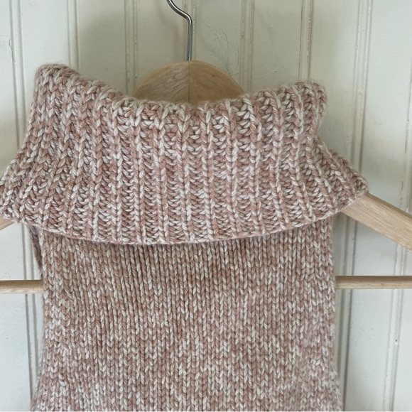Madewell Marled Sleeveless Turtleneck Sweater, Small - Picture 6 of 8
